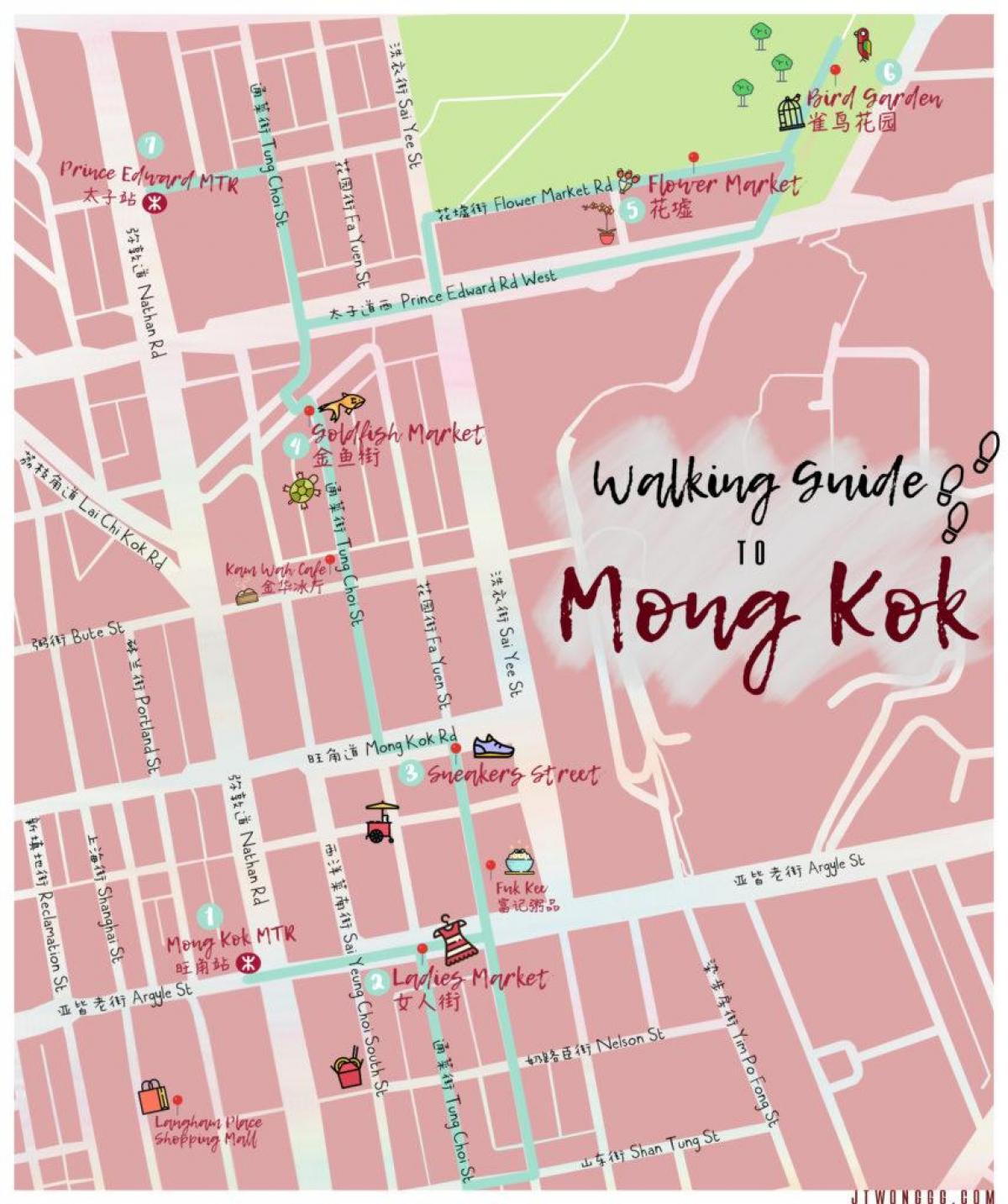 خريطة مونغ كوك في هونغ كونغ