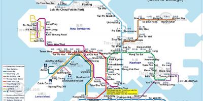 خريطة مترو هونغ كونغ