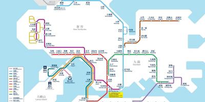 HK القطار خريطة
