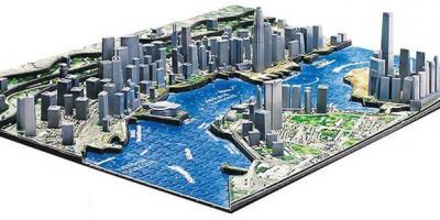 خريطة 3d من هونغ كونغ