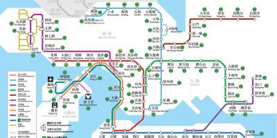 هونغ كونغ خريطة النقل العام