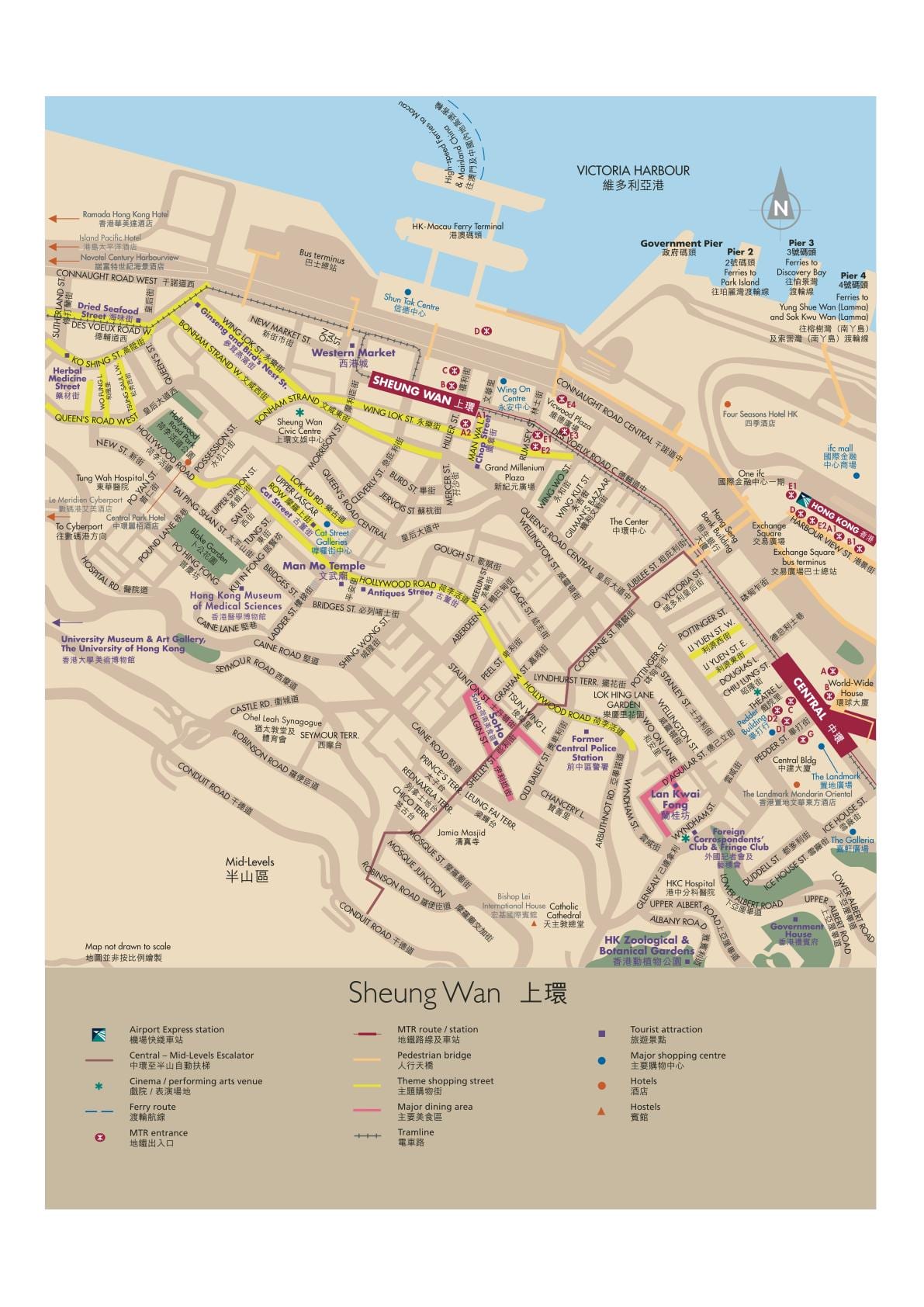 Sheung Wan محطة مترو خريطة