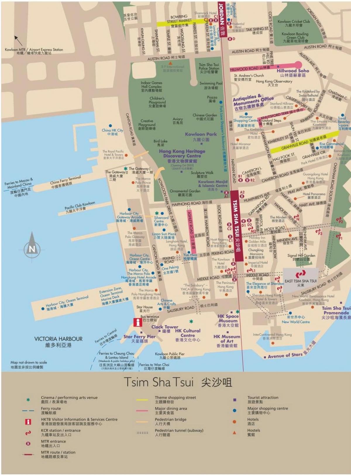 هونج كونج كولون خريطة