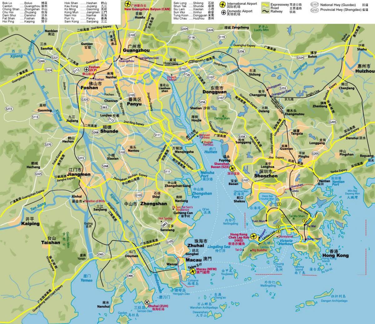 خريطة الطريق من هونغ كونغ