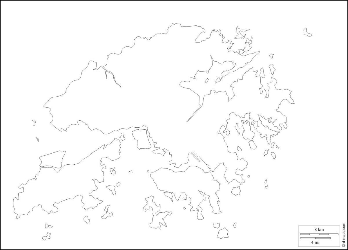 هونغ كونغ خريطة مخطط